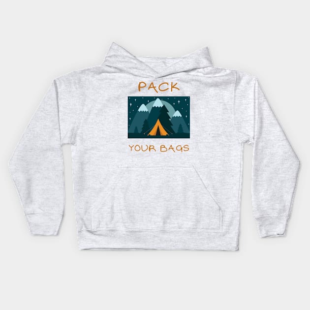 Pack your bags Kids Hoodie by IOANNISSKEVAS